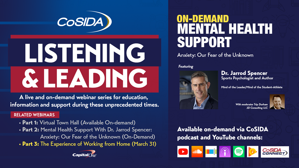 ON-DEMAND: Mental Health Support With Dr. Jarrod Spencer — Anxiety, Our Fear Of the Unknown